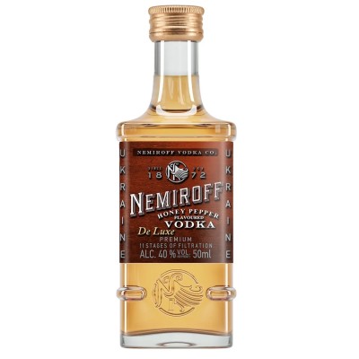 Настоянка Nemiroff De Luxe Медова з перцем, 40%, 0,05 л