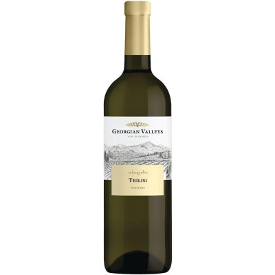 Вино Georgian Valleys Tbilisi White Dry, біле, сухе, 0,75 л