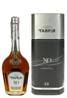 Коньяк Таврія Каховка Люкс X.O. в коробці 0.5 л