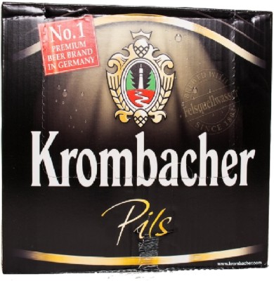 Упаковка пива Krombacher Pils світле фільтрування 4.8% 0.33 л х 24 шт
