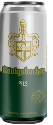 Упаковка пива Konigsbacher Pils Drittl світле фільтроване 4.6% 0.5 л x 24 банки