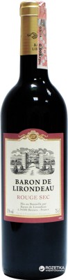 Вино Baron de Lirondeau червоне сухе 0.75 л 11%