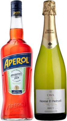 MIX набір Aperol Aperitivo 1 л + Heretat el Padruell Cava біле брют 0.75 л