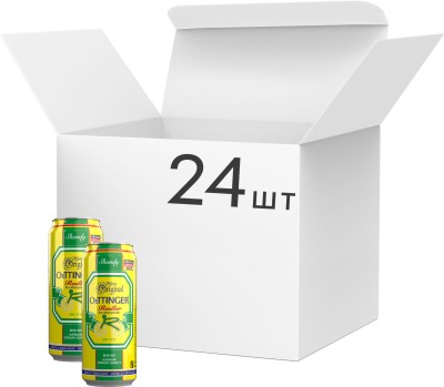 Упаковка пива Oettinger Radler лимонад 2.5% 0.5 л x 24 шт