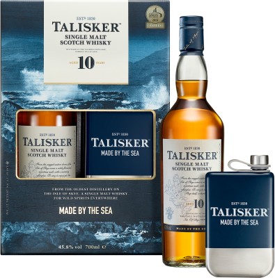Віскі Talisker 10 років витримки 0.7 л 45.8% в подарунковій упаковці з флягою
