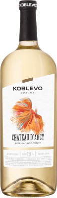 Вино Коблево Бордо Шато Д'Арсі біле напівсолодке 1.5 л 9-12%