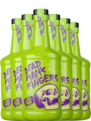 Набір рома "Пальці Мерця" - Дед Менс Фінгерс, Лайм / Dead Man's Fingers (DMF), Lime, 37.5%, 6*0.7л