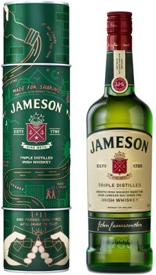 Віскі Jameson Irish Whiskey 0.7 л 40% Металеве паковання 2 чашки
