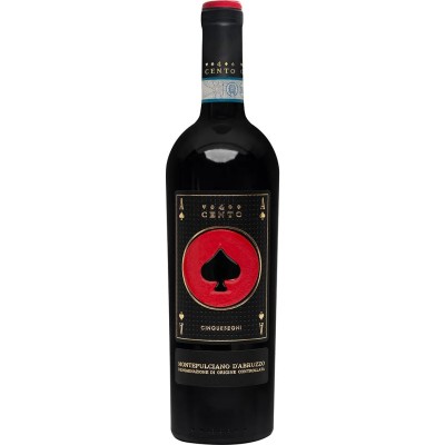 Вино 4Cento Ace of Spades Montepulciano d'Abruzzo, червоне, сухе, 14%, 0,75 л