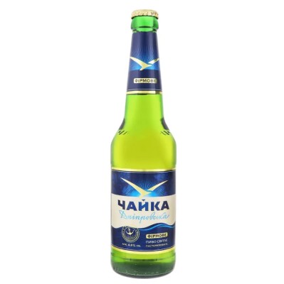 Пиво Чайка Дніпровська, світле, 4,8%, 0,45 л