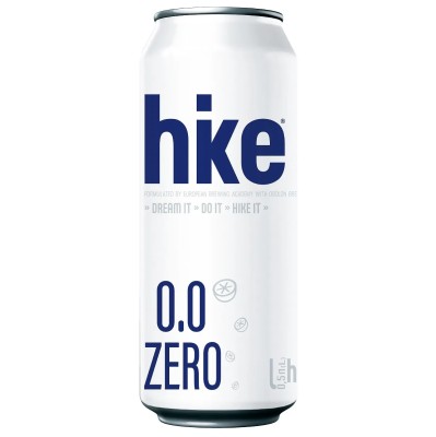 Пиво безалкогольне Hike Zero, світле, 0%, з/б, 0,5 л