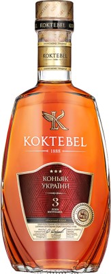 Коньяк ординарний KOKTEBEL 3 роки витримки 0.5 л 40%