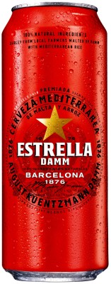 Пиво Estrella Damm Barcelona, світле, 4,6%, з/б, 0,5 л
