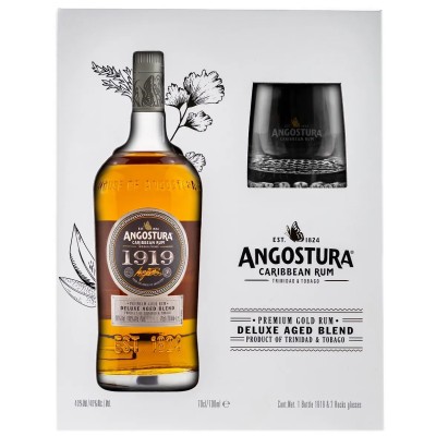 Ром Ангостура 1919 / Angostura 1919 року, 40%, 0.7л, в подарунковій коробці + 2 бокали