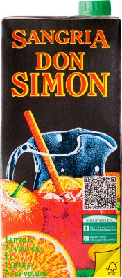 Вино ароматизоване Don Simon Sangria червоне солодке 1 л 7%