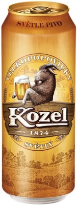 Пиво Velkopopovicky Kozel світле фільтроване 4% 0.5 л