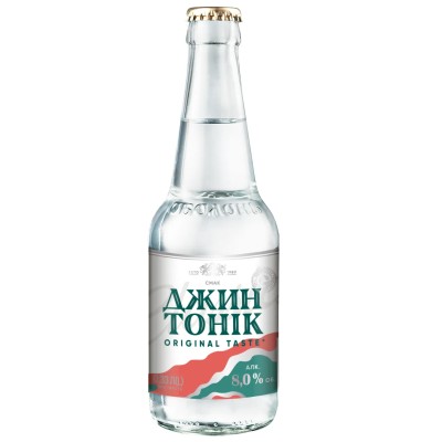 Напій слабоалкогольний Оболонь Джин Тонік, 8%, 0,33 л