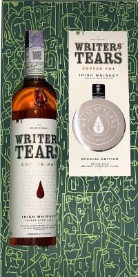 Віскі Writers Tear's Irish Whiskey в подарунковій упаковці з флягою 0.7 л 40%