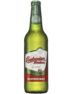 Пиво безалкогольне Budweiser Budvar світле, 0.5%, 0.33 л