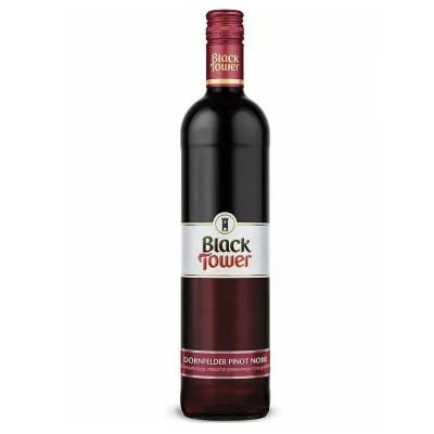 Вино Reh Kendermann Black Tower Dornfelder Pinot Noir, червоне напівсухе, 12%, 0,75 л