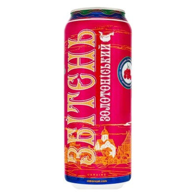 Напій зброджений Збітєнь Золотоніський З яблуком та журавлиною, 5%, 0,5 л