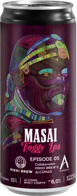 Пиво MIKKI BREW Masai світле нефільтроване 6% 0.33 л