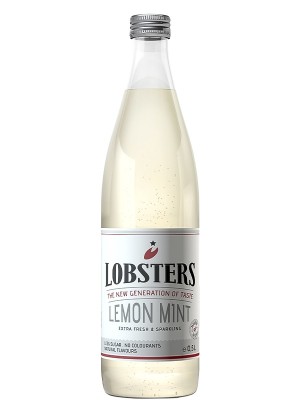 Напій газований Лобстерс, "Лимон М'ята" / Lobsters, "Lemon Mint", 0.5л