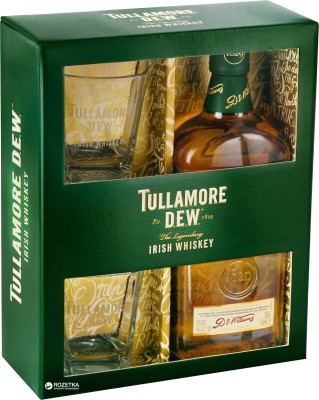 Віскі Tullamore Dew Original 5 років витримки 0.7 л 40% + 2 склянки