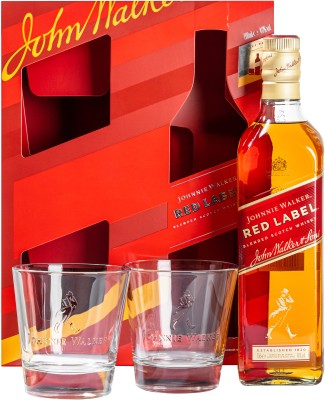 Віскі Johnnie Walker Red label 4 роки витримки 0.7 л 40% з 2-ма склянками