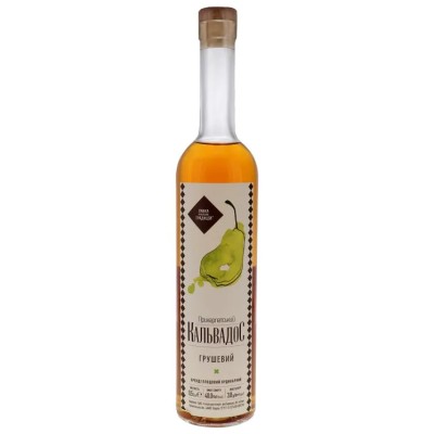 Бренді Лавка Хмільних Традицій Кальвадос Прикарпатський Грушевий, 40%, 0,5 л