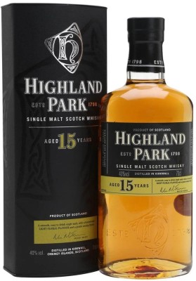 Віскі Highland Park 15 Y.O. 0,7л 40% В тубусі