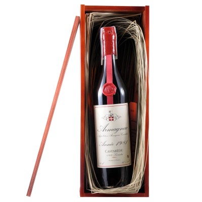 Арманьяк Armagnac Castarede 1981, 40%, 0,7 л, у дерев'яній коробці