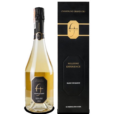 Шампанське Andre Jacquart GC Mlsm Blanc de Blancs 2009 Expérience, 0,75 л, 12,5%