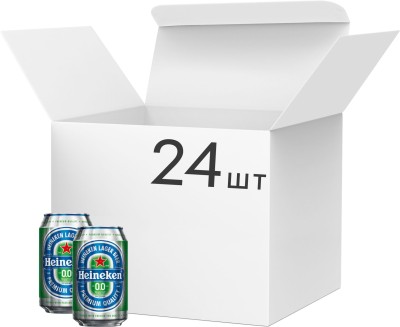 Упаковка пива Heineken 0.0 0.33 л х 24 шт