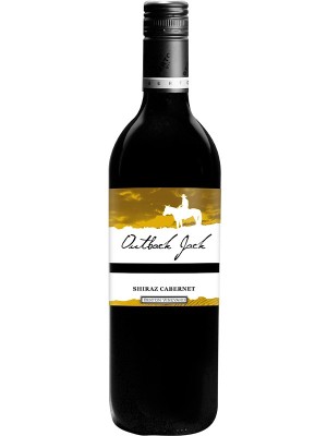 Вино Шираз-Каберне Совіньйон, Аутбек Джек / Shiraz-Cabernet Sauvignon, Outback Jack, червоне сухе 0.75л