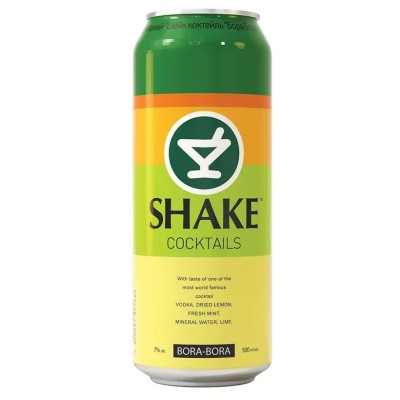 Напій слабоалкогольний Shake Bora Bora, з/б, 7%, 0,5 л