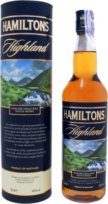 Віскі Hamiltons Highland Single Malt у тубусі 40% 0.7 л