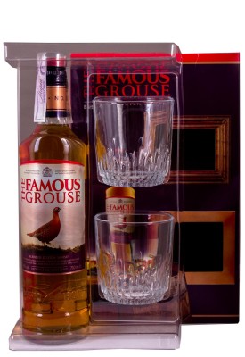 Віскі The Famous Grouse з келихами 0.7 л