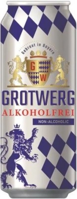 Пиво безалкогольне Grotwerg світле, з/б, 0.5 л