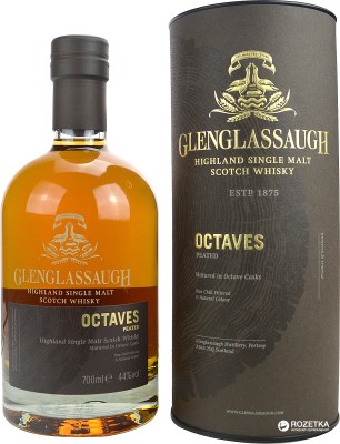 Віскі Glenglassaugh Octaves Peated 0.7 л 44% в тубусі