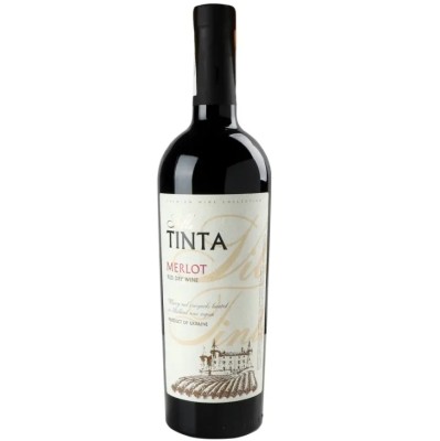 Вино Villa Tinta Merlot VIP, червоне, сухе, 0,75 л