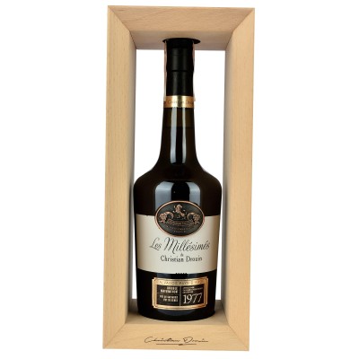 Кальвадос Christian Drouin Calvados 1977, у дерев'яній коробці, 42%, 0,7 л
