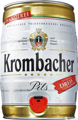 Пиво Krombacher Pils світле фільтроване 4.8% 5 л