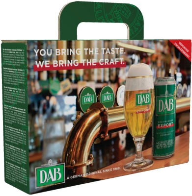 Подарунковий набір пива DAB Export 5% 0.5 л x 1 шт + DAB Wheat Beer 4.8% 0.5 л x 1 шт + DAB Maibock 7% 0.5 л х 1 шт + DAB Ultimate Light 4% 0.5 л х 1 шт