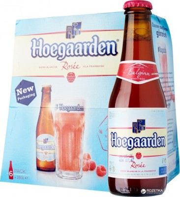 Упаковка пивного коктейлю HoeGaarden Rosee 3% 0.25 л x 6 шт.
