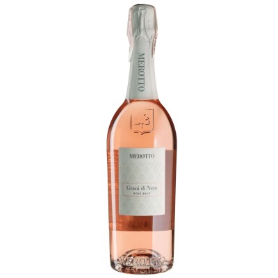 Вино ігристе Merotto Grani Rosa Di Nero Brut, рожеве, брют, 11,5%, 0,75 л