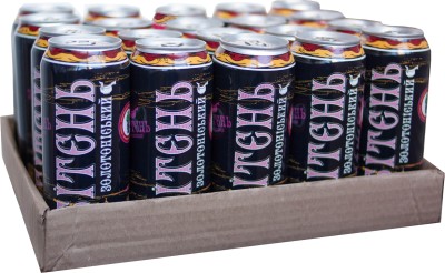 Упаковка напою збродженого газованого Збітєнь Золотоніський Яблуко-смородина з прянощами 5% 0.5 л х 20 шт.