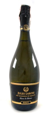 Вино ігристе Jules Larose Blanc de Blancs Brut біле брют 0.75 л 11%