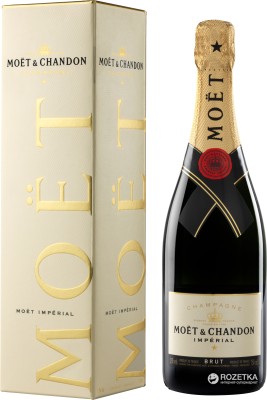 Шампанське Moet & Chandon Brut Imperial біле брют 0.75 л 12% в подарунковій упаковці