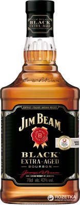 Віскі Jim Beam Black Extra Aged 0.7 л 43%